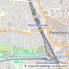 Map of Peterborough, Cambridgeshire