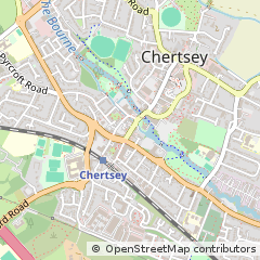 Map of Chertsey, Surrey