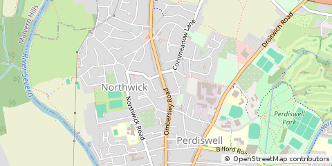 Map of Worcestershire