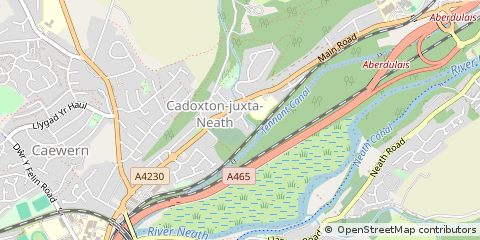 Map of Neath