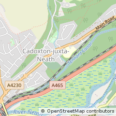 Map of Neath