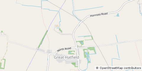Map of Great Hatfield, East Yorkshire