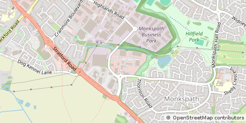 Map of Solihull, West Midlands