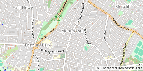 Map of Bournemouth