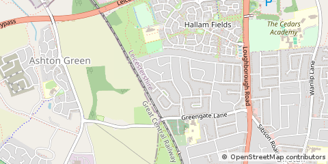 Map of Leicester, Leicestershire