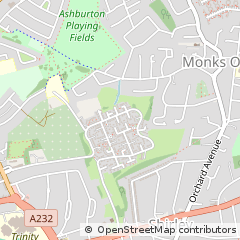 Map of Croydon, Surrey