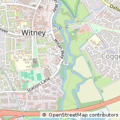 Map of Witney, Oxfordshire
