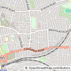 Map of Sutton, Surrey