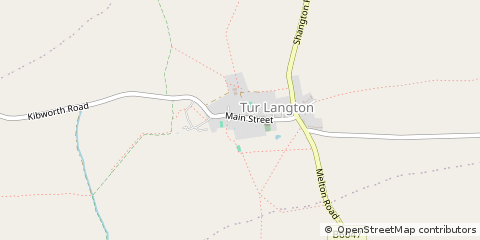 Map of TUR Langton, Leicestershire