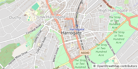 Map of Harrogate, North Yorkshire