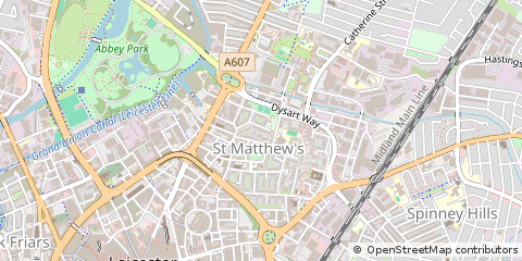 Map of Leicester