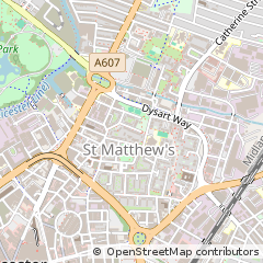 Map of Leicester