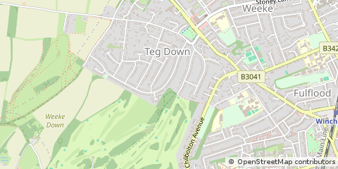 Map of Winchester