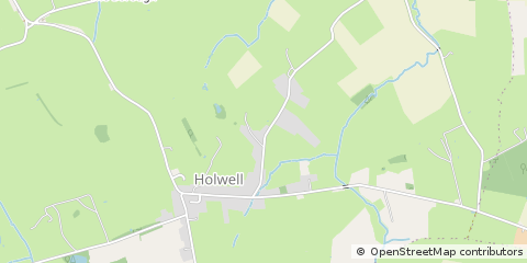 Map of Holwell Sherborne, Dorset