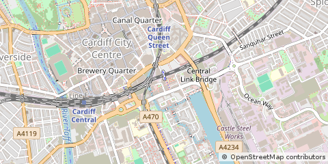 Map of Cardiff