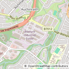 Map of Glasgow, South Lanarkshire