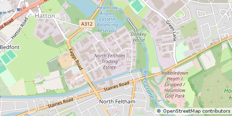Map of Feltham