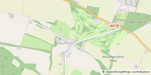Map of Oxfordshire, Oxon