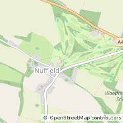 Map of Oxfordshire, Oxon