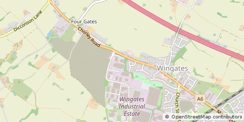 Map of Bolton, Lancs