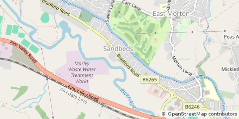 Map of Keighley, West Yorkshire