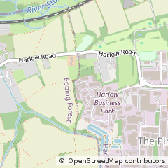Map of Harlow, Essex