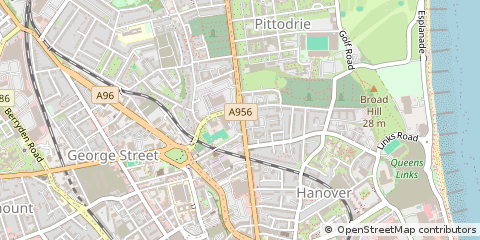 Map of Aberdeen, Aberdeenshire
