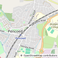 Map of MID Glamorgan, Bridgend