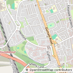 Map of Gateshead, Tyne and Wear