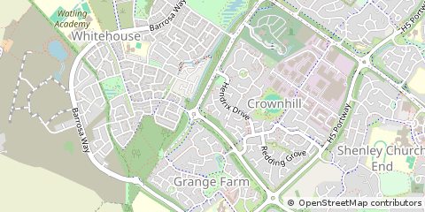 Map of Milton Keynes
