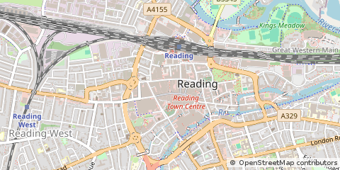 Map of Reading, Berkshire