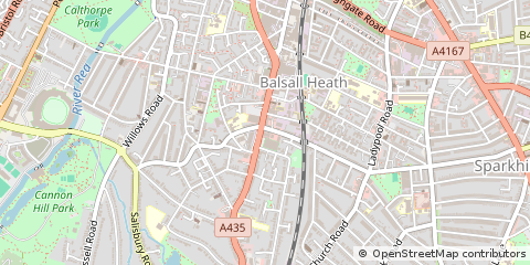 Map of Birmingham, West Midlands