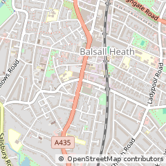 Map of Birmingham, West Midlands