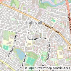 Map of Bolton, Colne