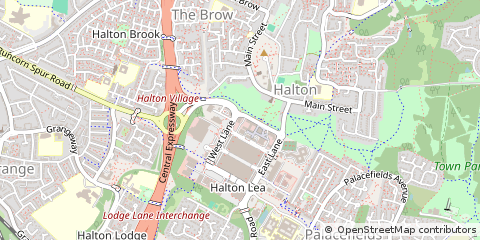 Map of Runcorn, Cheshire