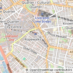 Map of Liverpool, Merseyside