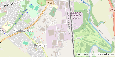 Map of Brandon, Co Durham