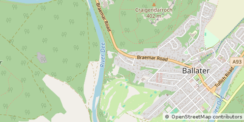 Map of Ballater, Aberdeenshire