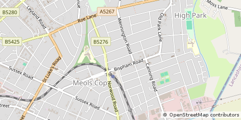 Map of Southport, Merseyside