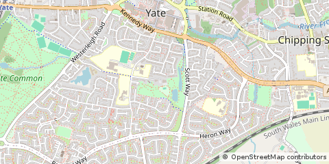 Map of Yate, Bristol