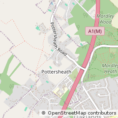 Map of Welwyn, Hertfordshire