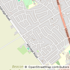 Map of Sutton Coldfield, West Midlands