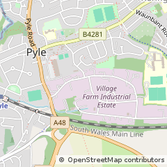 Map of Pyle Bridgend, MID Glamorgan