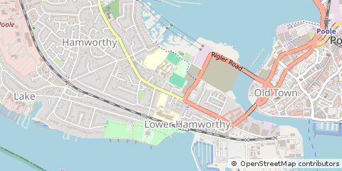 Map of Poole, Dorset