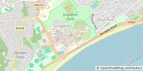 Map of Swansea