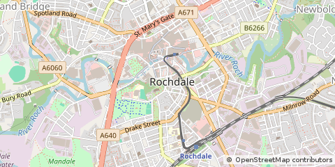 Map of Rochdale
