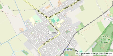 Map of Chinnor, Oxfordshire