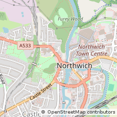 Map of Northwich, Cheshire