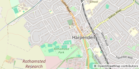 Map of Harpenden, Essex