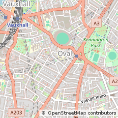 Map of The Oval, London